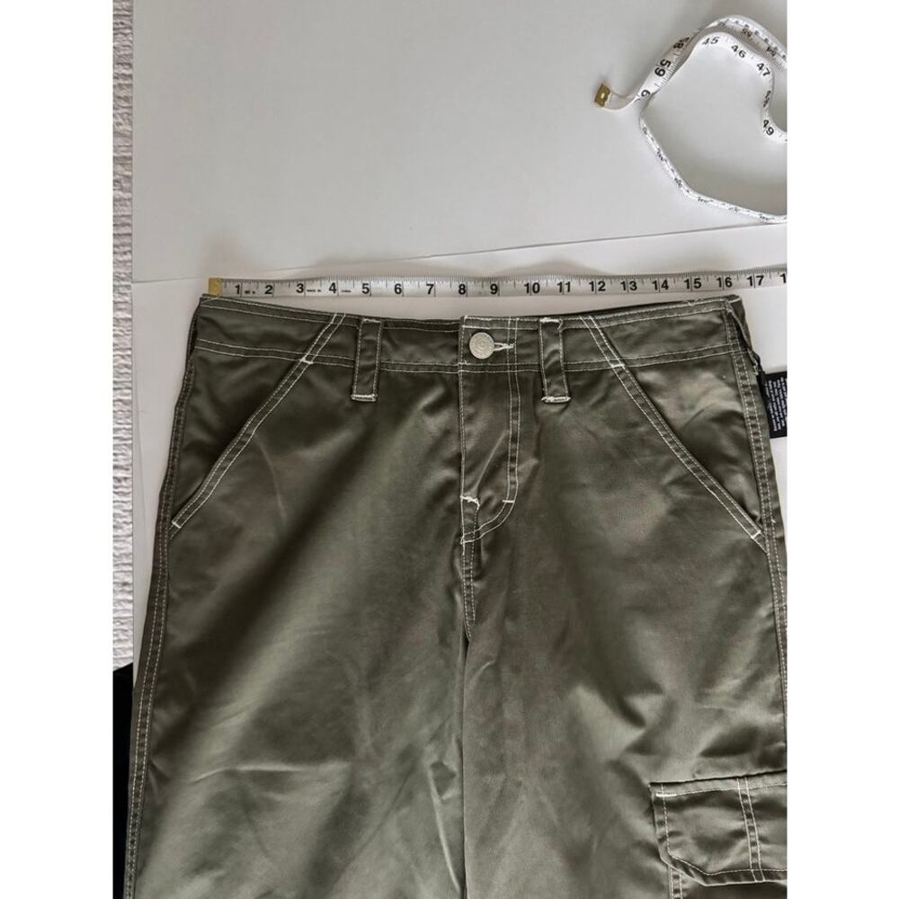NWT True Religion Bobbi Baggy Cargo Pants Kalamata Olive Green size 28 - Picture 16 of 16